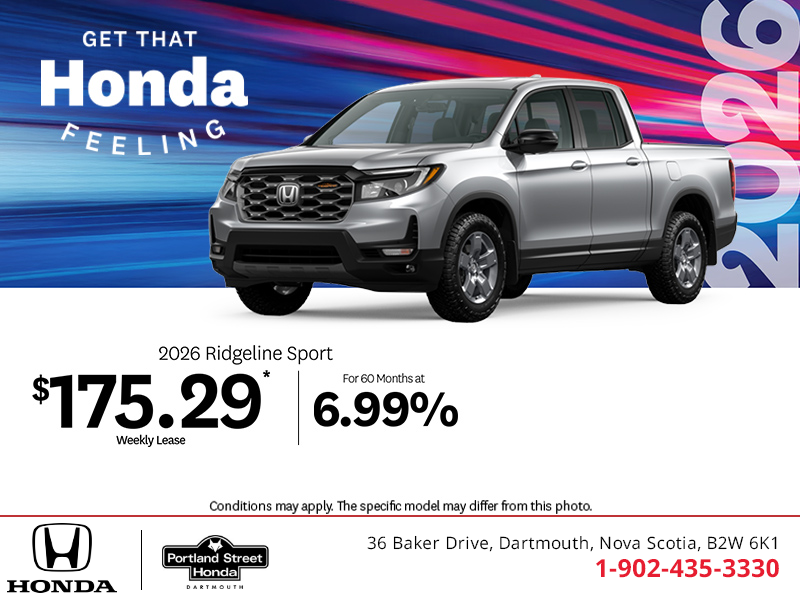 Get the 2026 Honda Ridgeline!