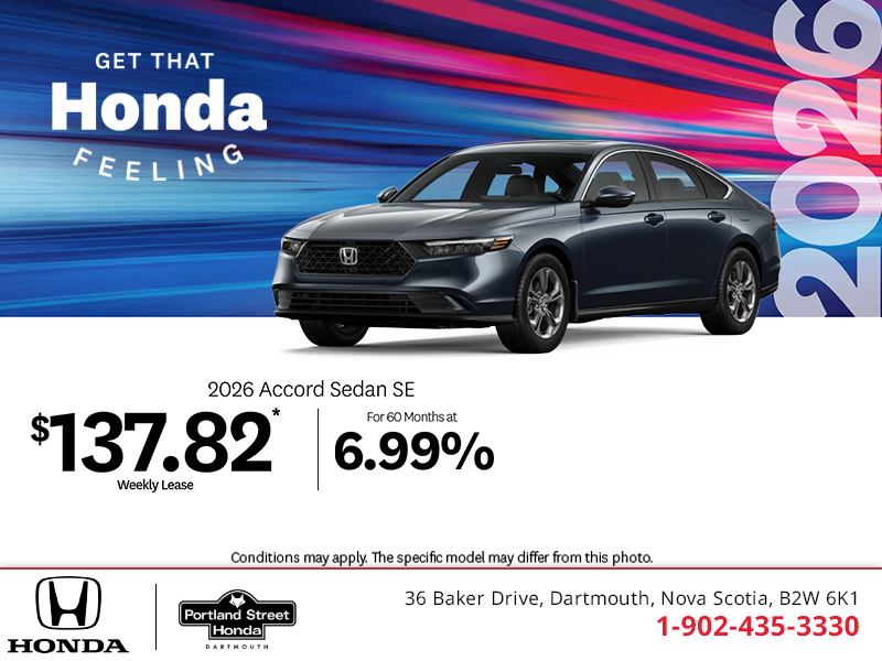 Get the 2026 Honda Accord!