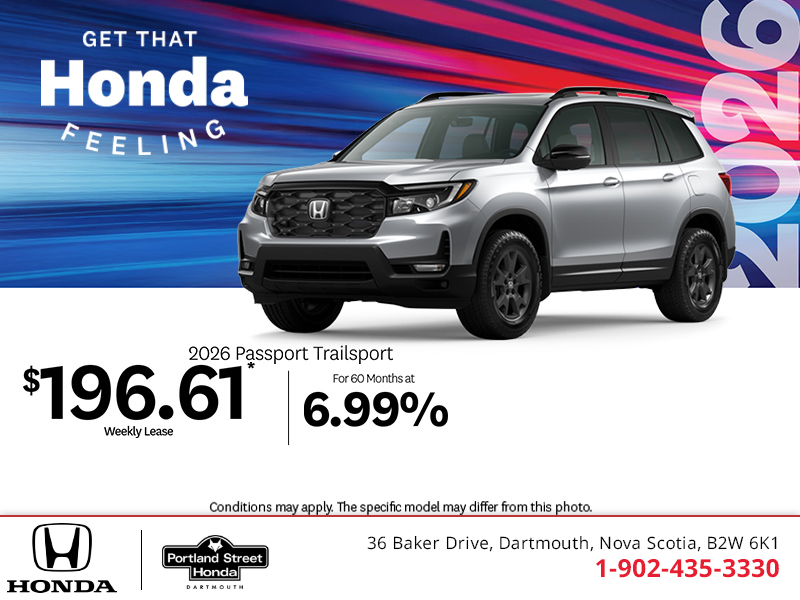 Get the 2026 Honda Passport!