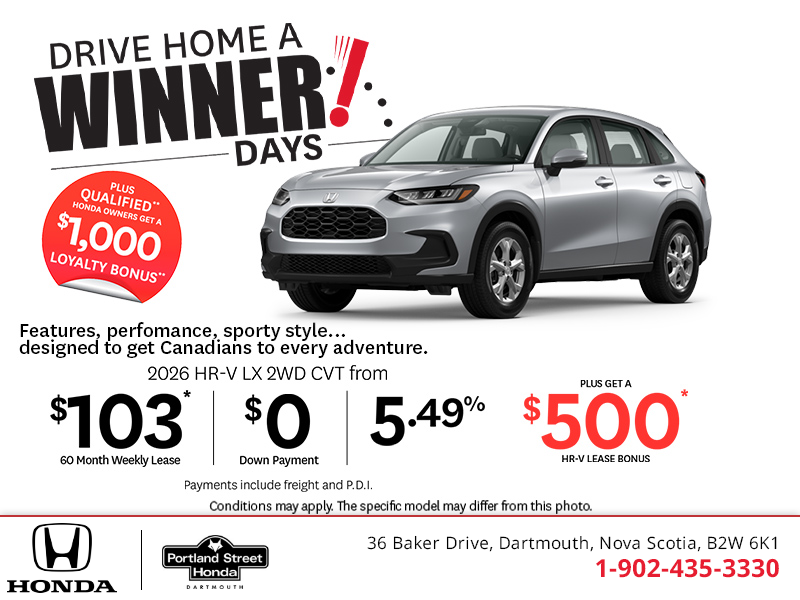 Get the 2026 Honda HR-V!