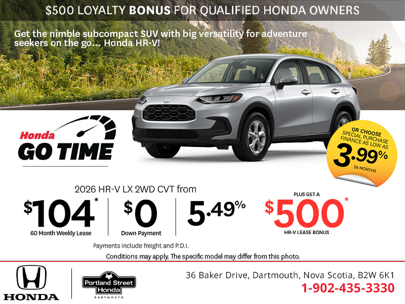 Get the 2026 Honda HR-V!
