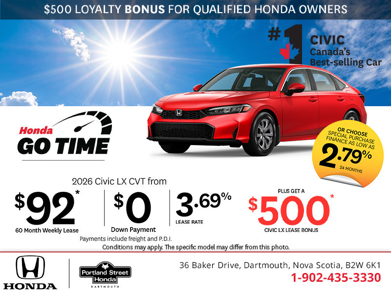 Get the 2026 Honda Civic!