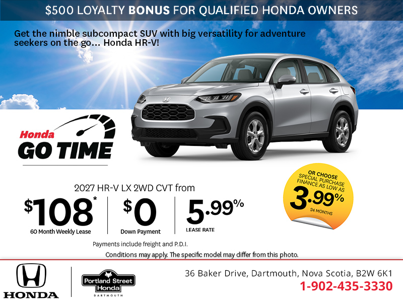 Get the 2027 Honda HR-V!
