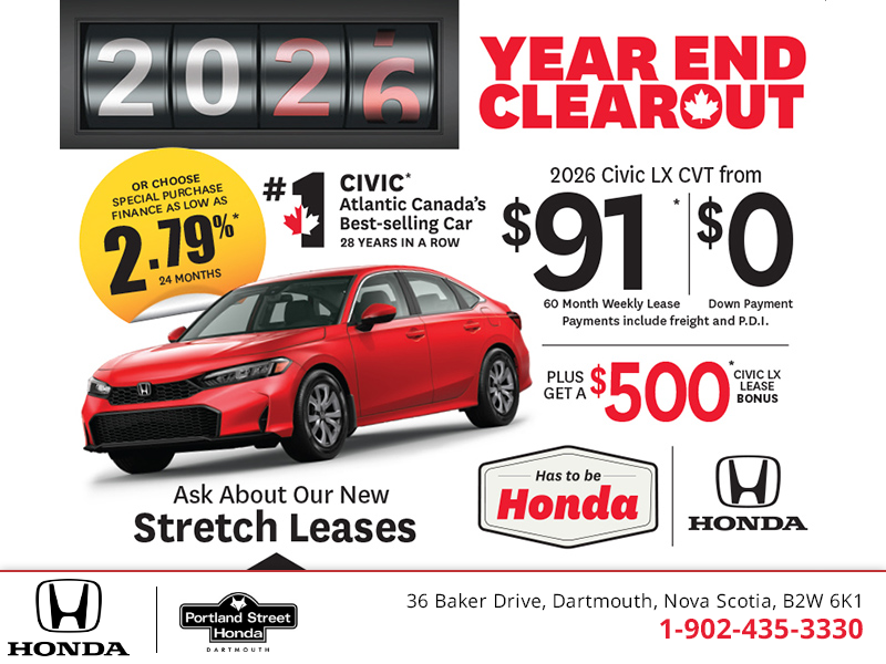 Get the 2026 Honda Civic!