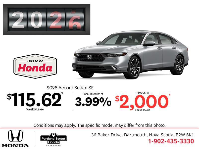 Get the 2026 Honda Accord!