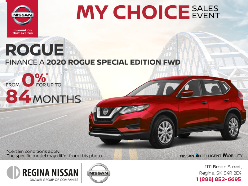 Get the 2020 Nissan Rogue Today!