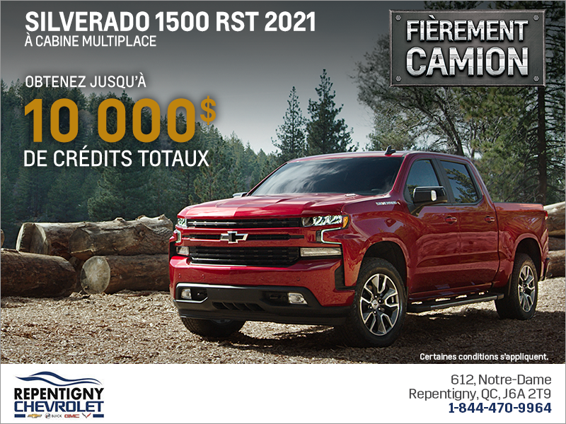 Procurez-vous le Chevrolet Silverado 2021!