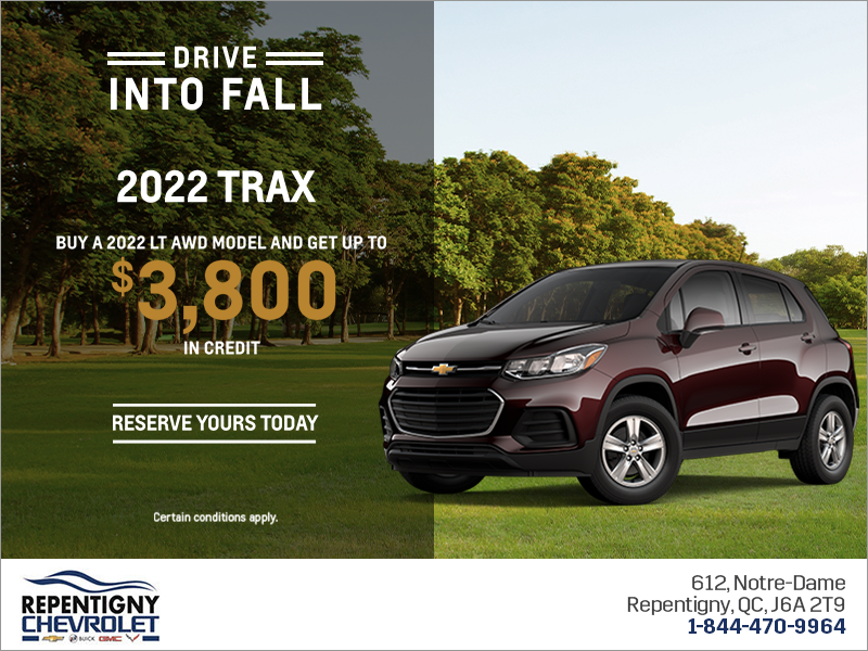 Get the 2022 Chevrolet Trax