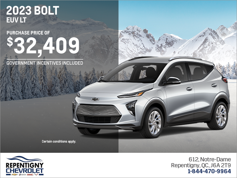 Get the 2023 Chevrolet Bolt EV!
