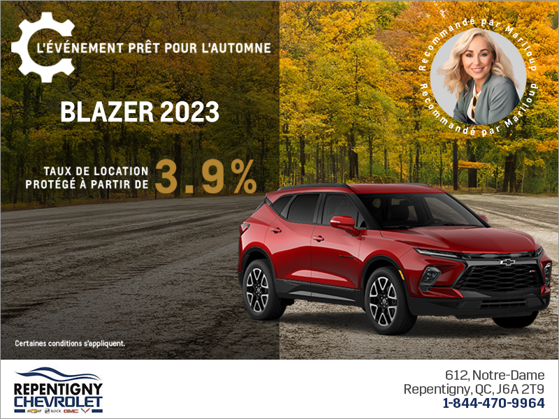 Procurez-vous le Chevrolet Blazer 2023