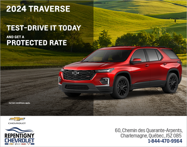 Get the 2024 Chevrolet Traverse Limite