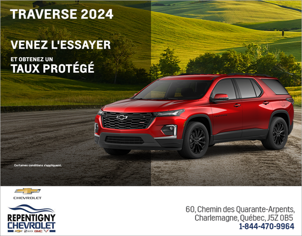 Procurez-vous le Chevrolet Traverse 2024