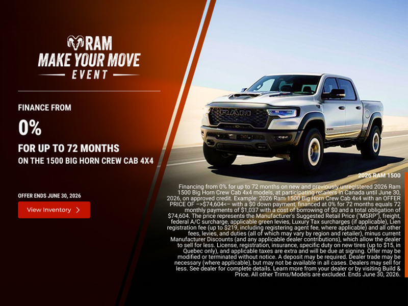 Get the 2026 RAM 1500