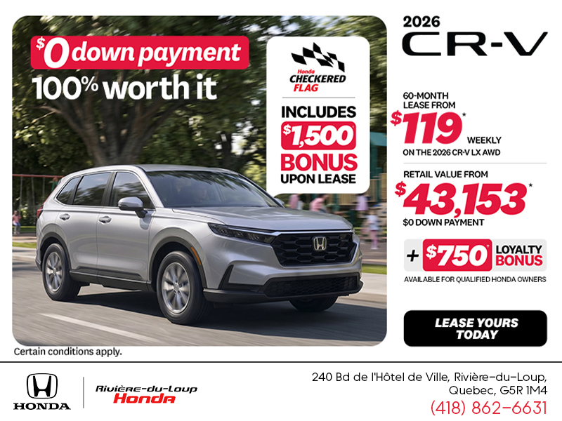 Get the 2026 Honda CR-V!