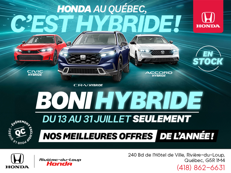 L'événement mensuel Honda !