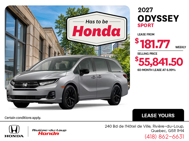 2027 Honda Odyssey