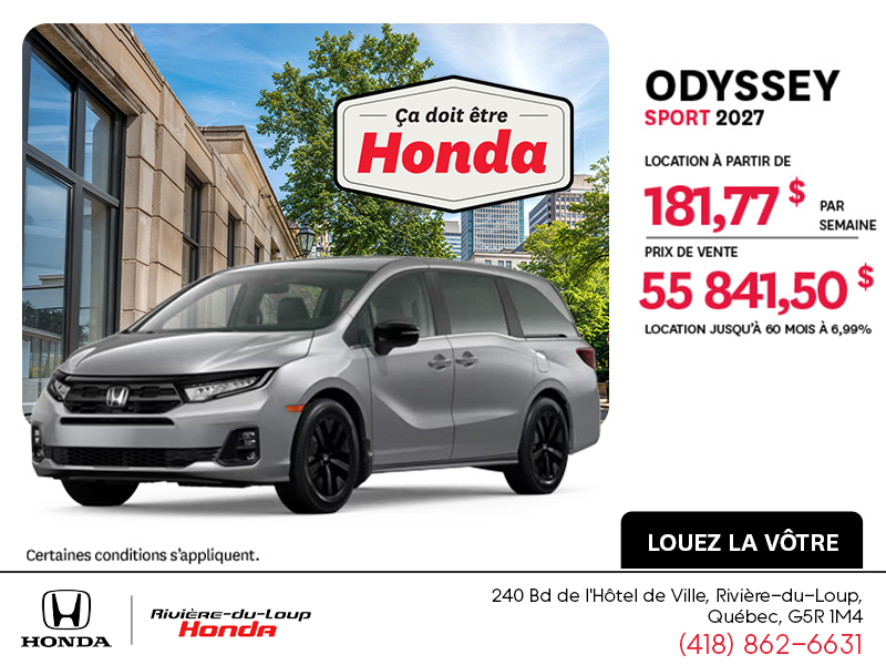 Honda Odyssey 2027