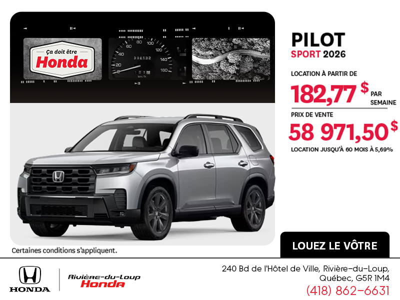 Honda Pilot 2026