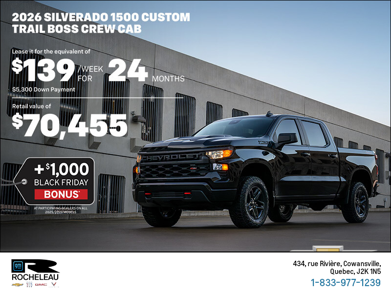 Get the 2026 Chevrolet Silverado 1500