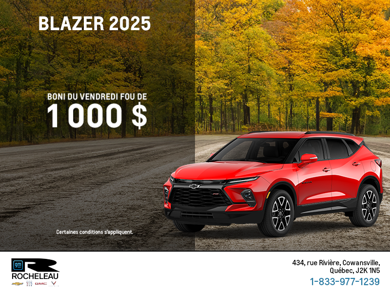Procurez-vous le Chevrolet Blazer 2025