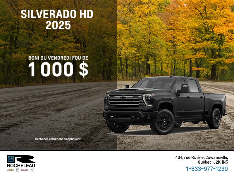 Procurez-vous le Chevrolet Silverado HD 2025