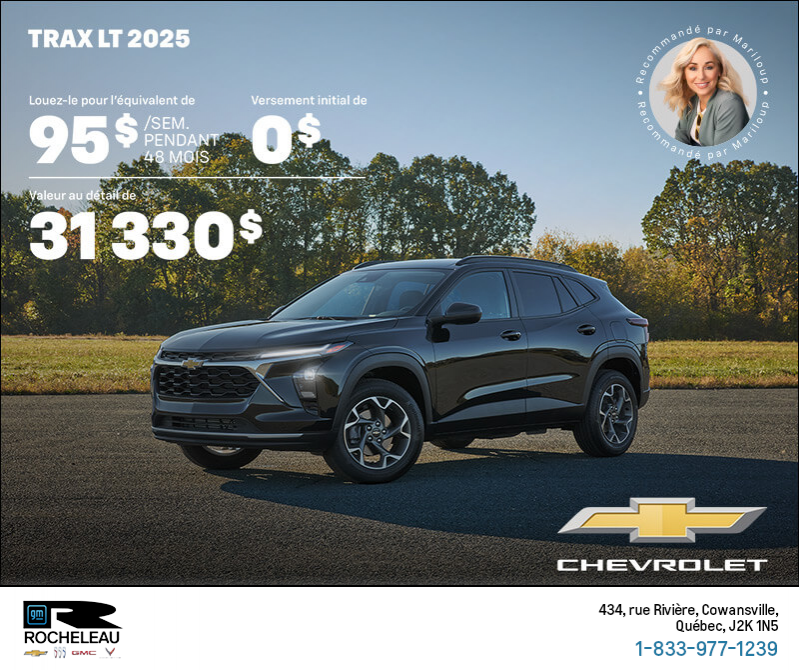 Procurez-vous le Chevrolet Trax LT 2025