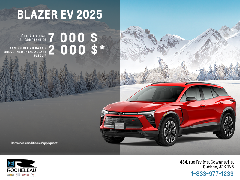 Procurez-vous le Chevrolet Blazer EV 2025