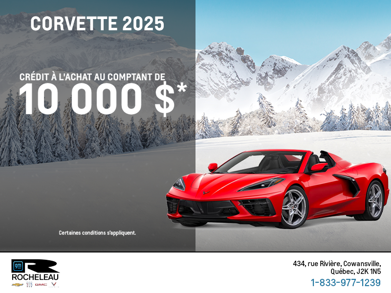 Procurez-vous le Chevrolet Corvette 2025