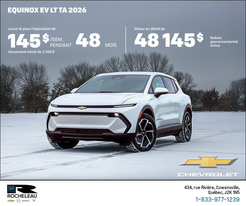Procurez-vous le Chevrolet Equinox EV 2026