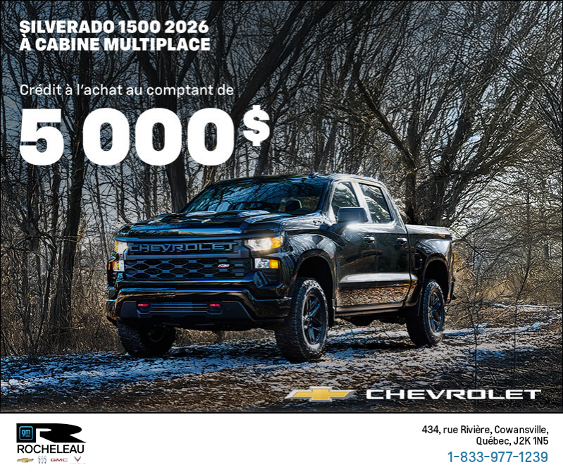 Procurez-vous le Chevrolet Silverado 1500 2026