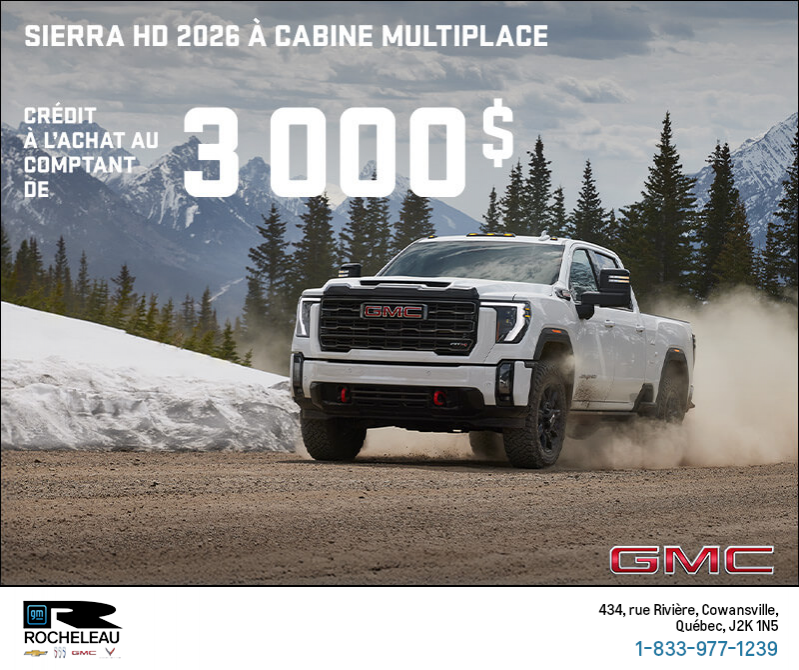 Le GMC Sierra HD à cabine multiplace 2026