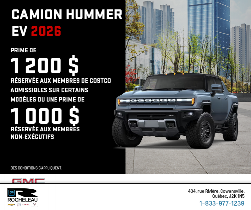 Le GMC Camion Hummer EV 2026