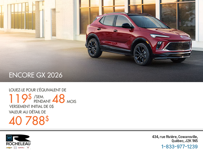 Procurez-vous le Buick Encore GX 2026