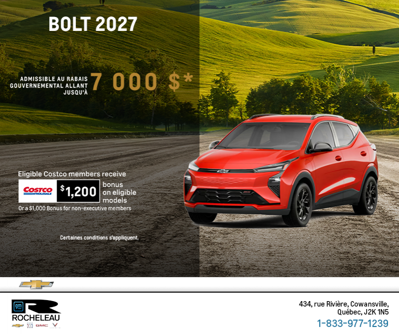 Procurez-vous le Chevrolet Bolt 2027