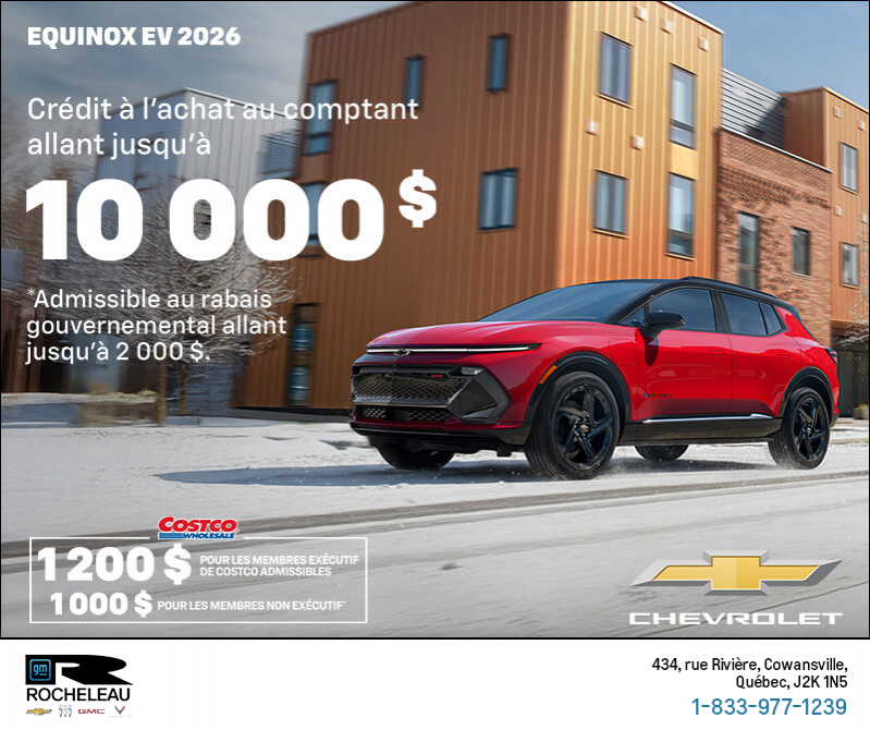 Procurez-vous le Chevrolet Equinox EV 2026