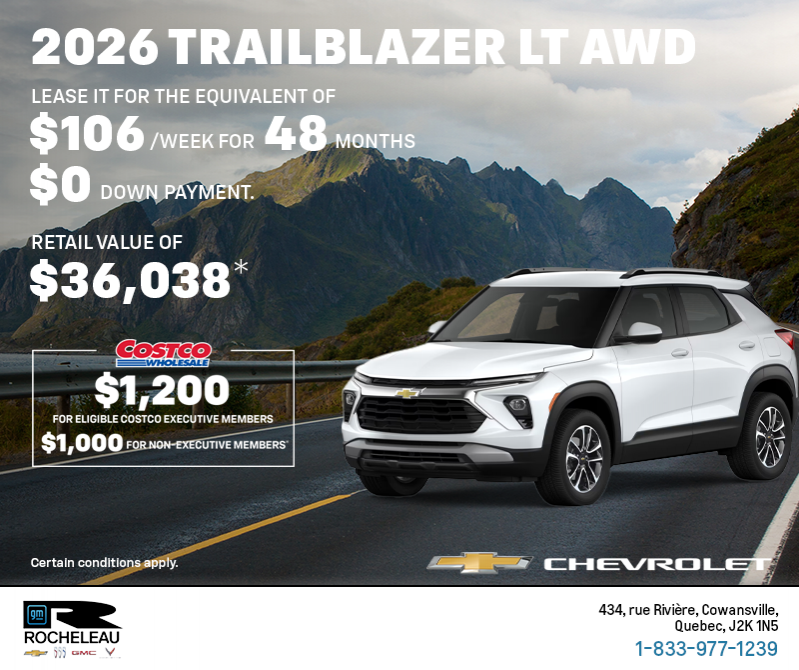 Get the 2026 Chevrolet Trailblazer LT AWD