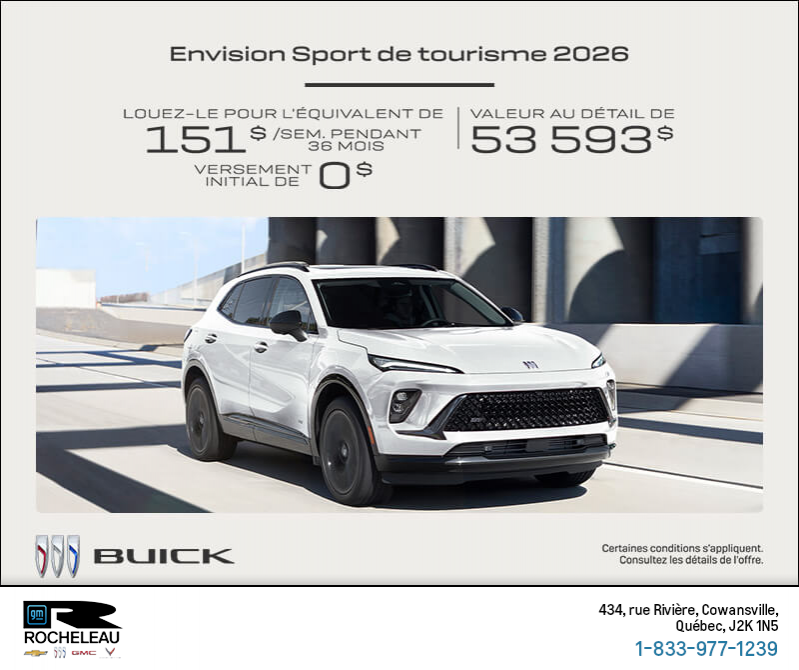 Procurez-vous la Buick Envision 2026