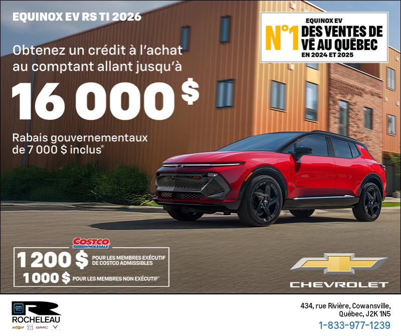 Procurez-vous le Chevrolet Equinox EV 2026