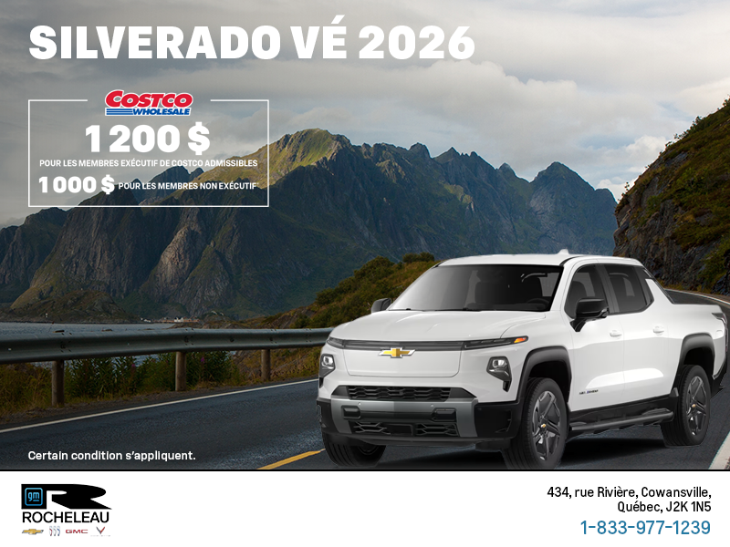 Procurez-vous le Chevrolet Silverado VÉ 2026