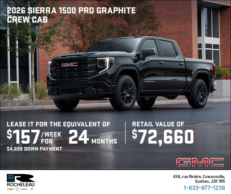 The 2026 GMC Sierra 1500 Pro Graphite Crew Cab