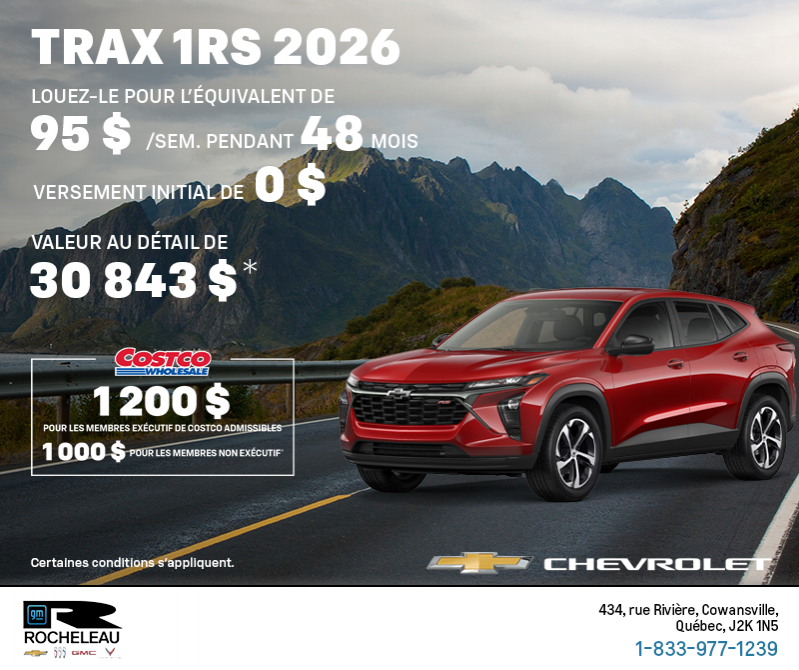 Le Chevrolet Trax 2026