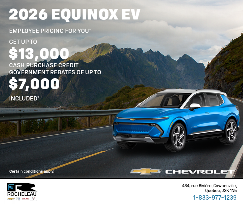 Get the 2026 Chevrolet Equinox EV