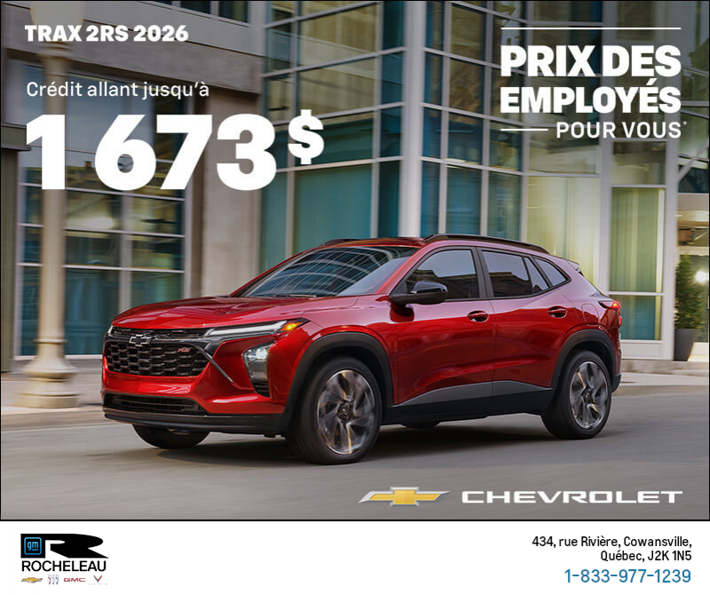Le Chevrolet Trax 2RS 2026