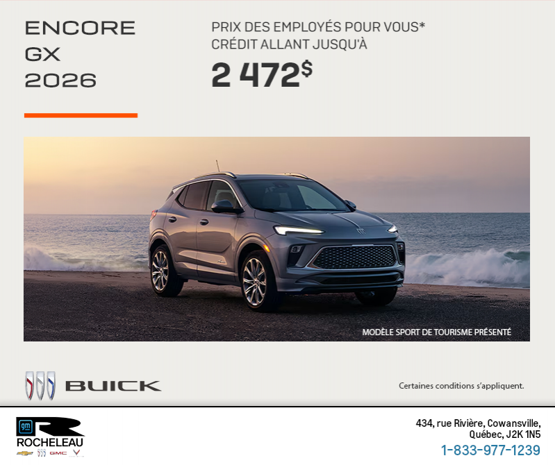 Procurez-vous la Buick Encore Gx 2026