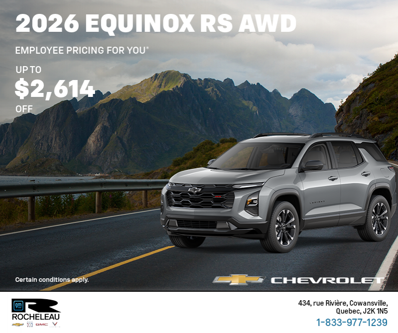 Get the 2026 Chevrolet Equinox RS AWD