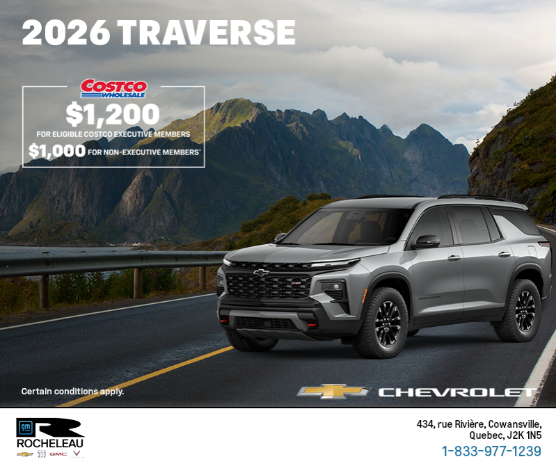 Get the 2026 Chevrolet Traverse