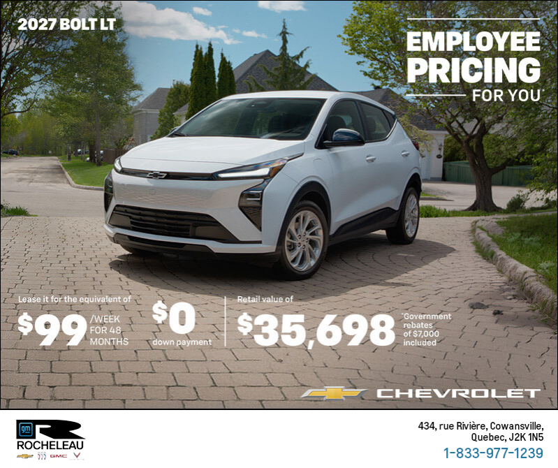 Get the 2027 Chevrolet Bolt LT