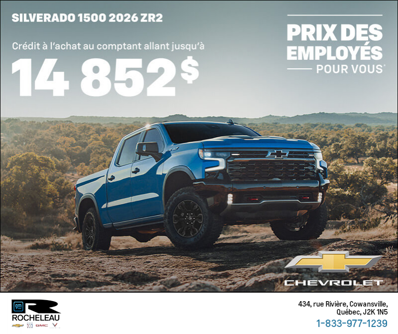 Le Chevrolet Silverado 1500 ZR2 2026