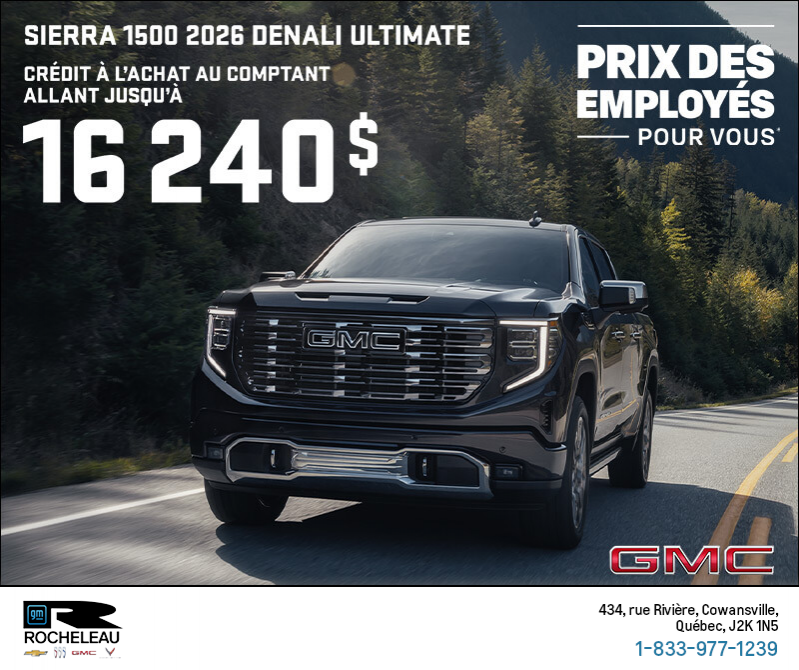 Le GMC Sierra 1500 Denali Ultimate 2026