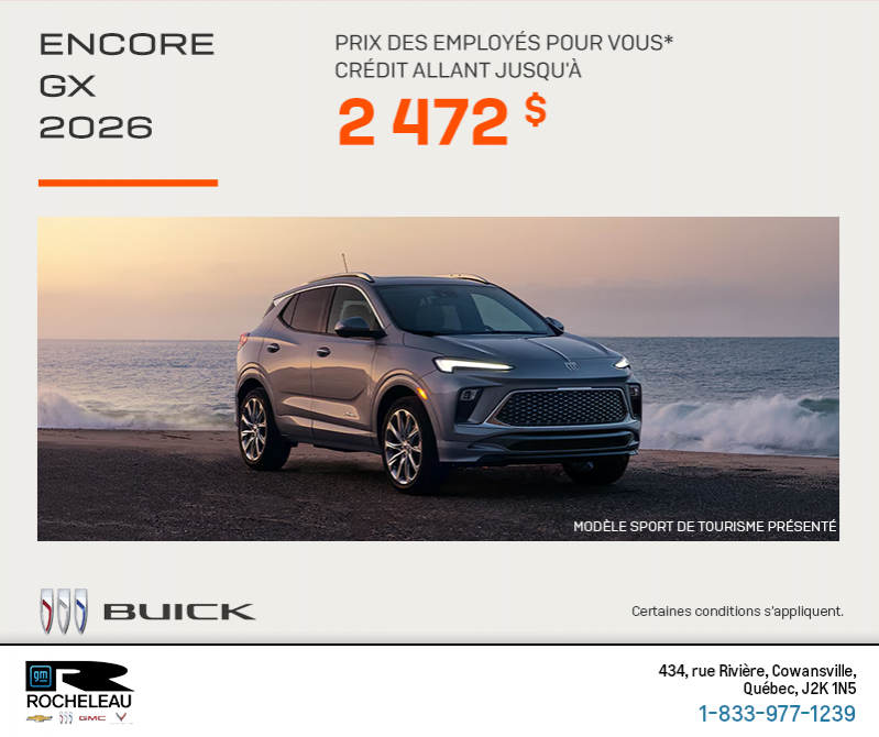 Procurez-vous la Buick Encore Gx 2026